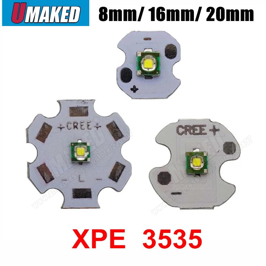 3535 CREE XPE LED ̹ ̿ ,     LED Ĩ, 16mm, 20mm PCB, 3W, WW, R, G, B, RGB, 10 